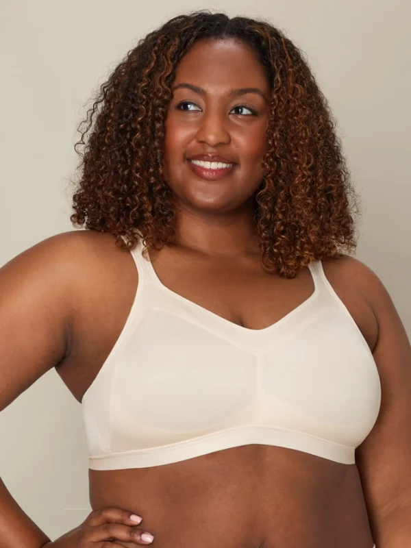 brasier-sin-aros-de-playtex-máximo-soporte-beige-frontal